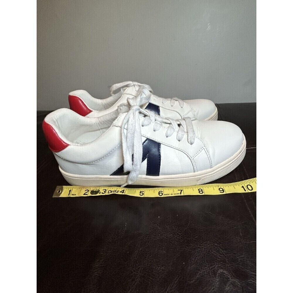 MIA Women's White Low-Top Sneakers Red Navy Accents Lace-Up Women’s 8.5 - Picture 10 of 10